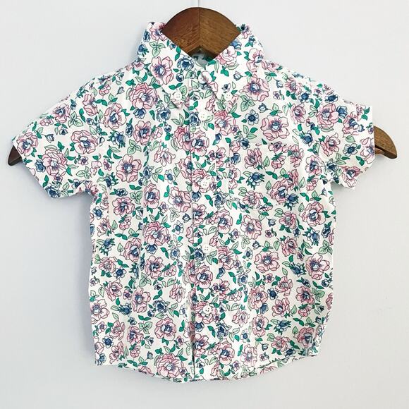 Crewcuts Other - Crewcuts by J. Crew NEW Floral Button Down Shirt Size 2T